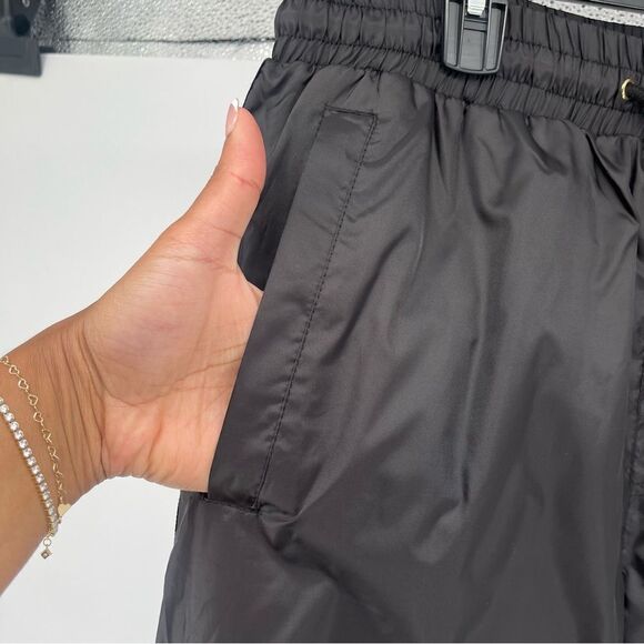 Studio Concept 23 Unisex Black Reflective Tape Y2K Drawstring Track Pants XL - Picture 13 of 16